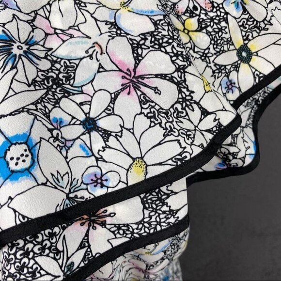 Likely contour daisy delbarton ruffle mini dress. One shoulder, floral, girly - Picture 7 of 11